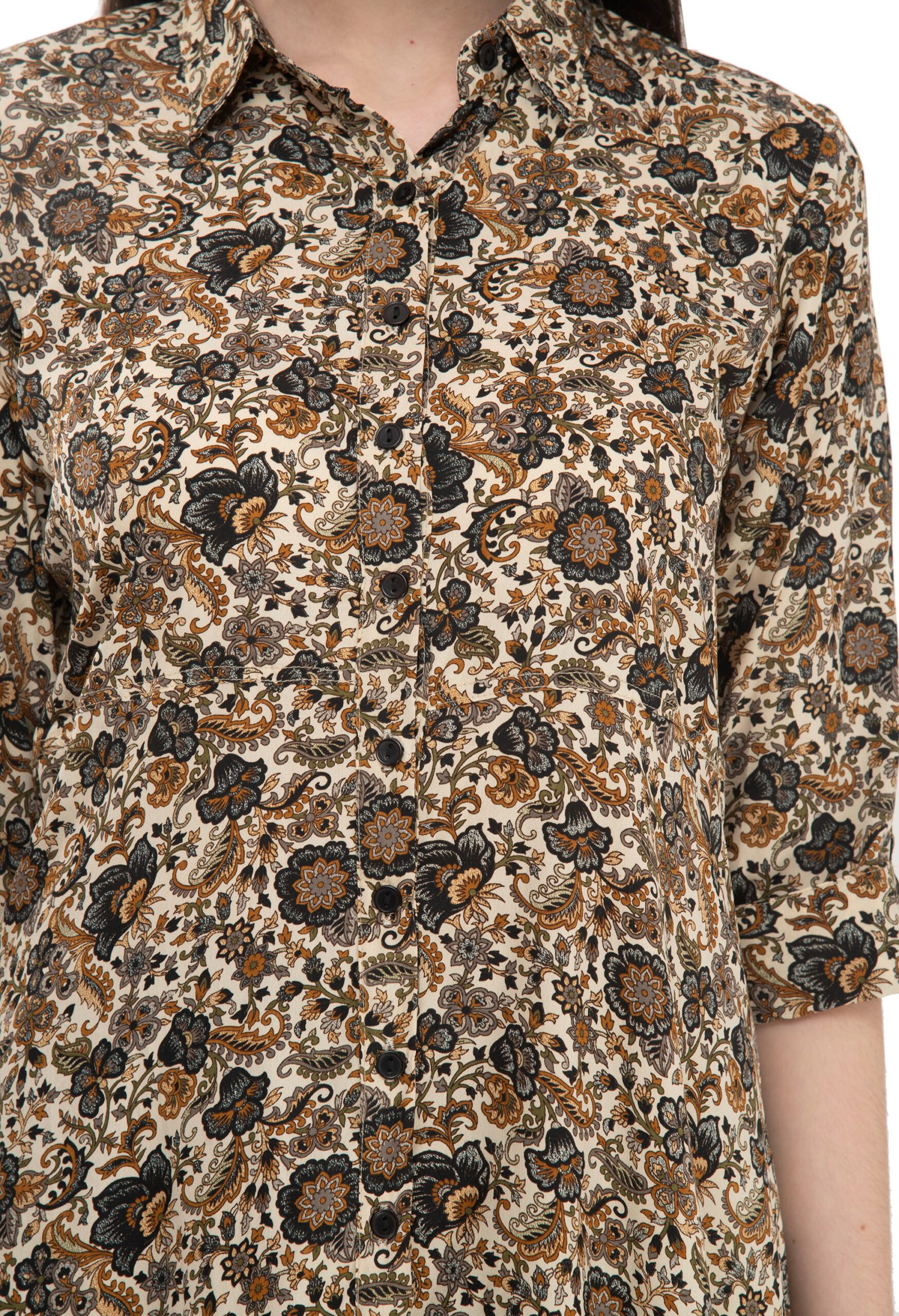 Blue 100% Cotton Printed Stylish Straight Kurta, Kurti for Women - Image 2